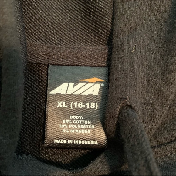 NWT. Avia Black Cropped Hoodie - XL 16-18 - Picture 8 of 12